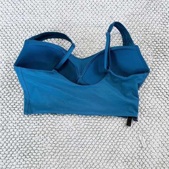 Victoria's Secret Blue Sports Bra with a Scoop Neckline - Picture 2 of 3